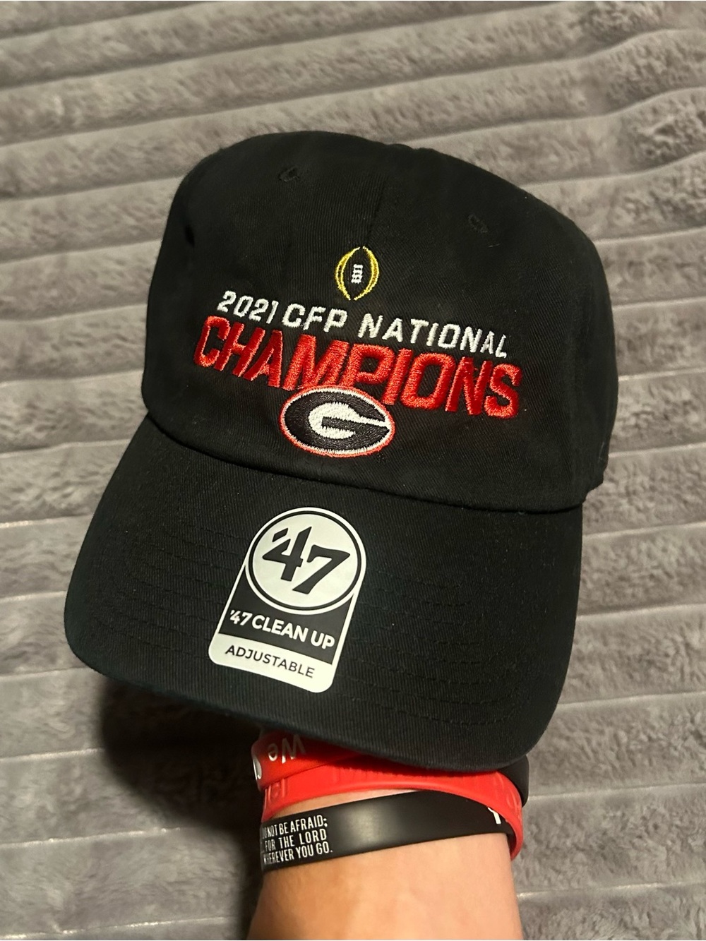 '47 brand Georgia Bulldogs 2021 CFP National Champions "Clean Up" Adjustable Hat